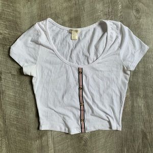White Crop Top